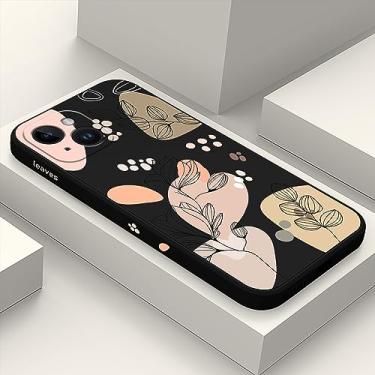 Imagem de LEECG Capa para iPhone 14 Astronauta Borboleta Padrão de Flor Macio Antiarranhões Forro de Microfibra Interior Capa de Telemóvel Anti-Impressão Digital Slim Fit Silicone Capa Macia para iPhone