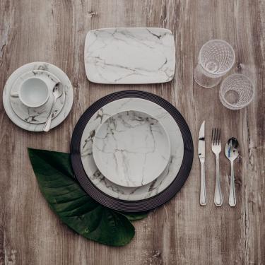 Imagem de Aparelho De Jantar 30 Peças Mármore Cinza Schmidt