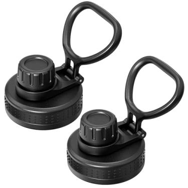 Imagem de Bluwing Tampa de bico para Hydro Flask 32 boca larga de 1,134 g, pacote com 2 tampas de substituição compatíveis com Hydro Flask garrafa de água de boca larga de 340 a 1,8 g, livre de BPA (pacote com