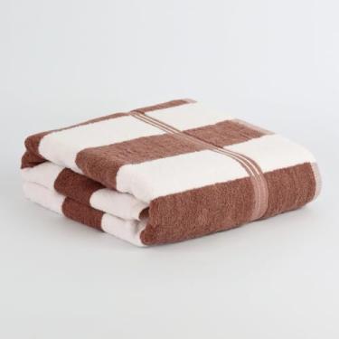Imagem de Toalha de Praia Piscina Hotel Pousada Banhão Gigante 80 X 150cm Alta Absorção Premium 5 Estrelas Gramatura 600g/m2 Felpa (Marrom)