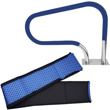 Imagem de Capa para corrimão de piscina – Capa de trilho de mão com zíper aprimorada para trilhos de piscina, aderência confortável, para mulheres e homens, fácil instalação