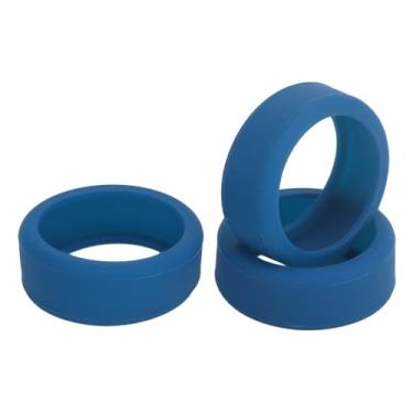 Imagem de Capas de anel de silicone para anel inteligente, capa protetora de ajuste universal, à prova de arranhões, capas para a pele para exercícios esportivos, pacote com 3 (azul escuro)