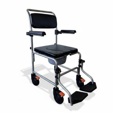 Imagem de Cadeira de Banho Com Comadre e Estrutura Desmontável Monaco Supermedy
