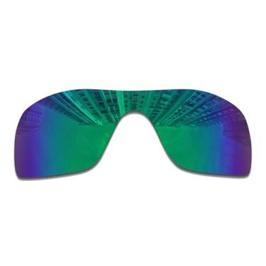 Imagem de Wetnenss Lentes de substituição para óculos de sol Oakley Batwolf OO9101/1,5 mm polarizadas/fáceis de instalar (verde)