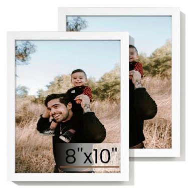 Imagem de Heimlove Conjunto de 20,3 x 25,4 cm, molduras brancas 20,3 x 25,4 cm, porta-retratos brancos 20,3 x 25,4 cm, colagem de parede ou mesa para documentos de certificado