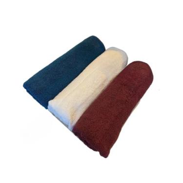 Imagem de Toalha Banhão Grossa e Macia, Conforto Superluxo no Banho(Rubi, Branco e Petróleo)