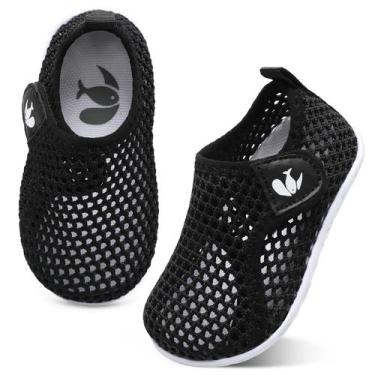 Imagem de Sapatos aquáticos FEETCITY Blue Mermaid para bebês de 2,5 a 3 anos