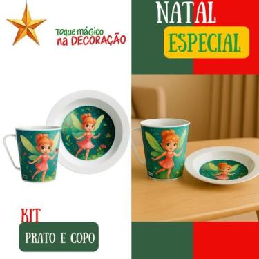 Imagem de Kit Infantil Prato e Caneca 2 Peças com Personagem  Refeições Divertid