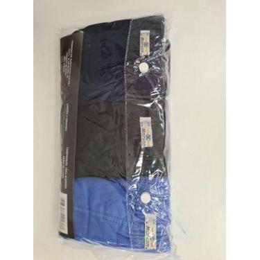 Imagem de Kit com 3 Cuecas Plus Size Slip 100% Algodão Cores Sortidas - Marxan, 