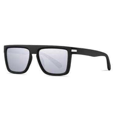 Imagem de Óculos de Sol Jelly Color Masculino UV400 Feminino para Esportes ao Ar Livre, Corrida e Ciclismo, Preto com Lentes Espelhadas Prateadas