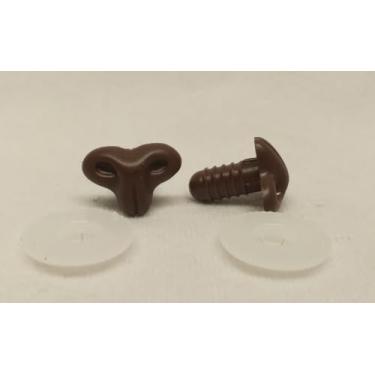 Imagem de Sassy Bears 13 mm Brown Cat Safety Narizes (10 narizes) para ursos, bonecas, fantoches, artesanato