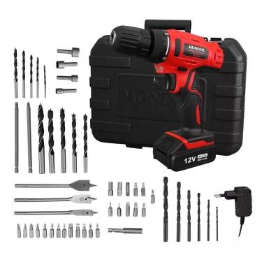 Imagem de Parafusadeira e Furadeira Mondial PF-07 MA 12V Bivolt