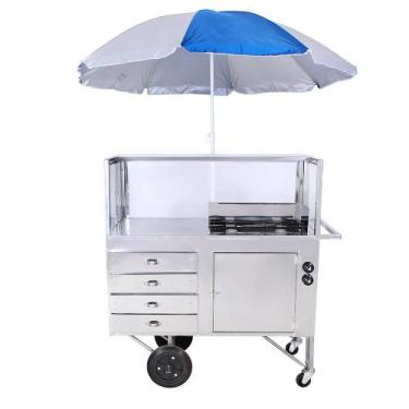 Imagem de Carrinho de Tapioca em Inox Profissional - R2