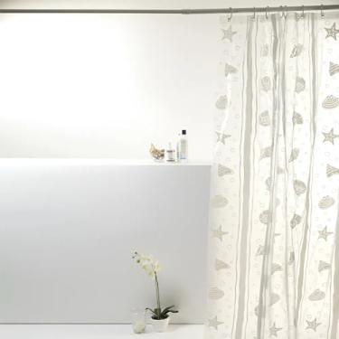 Imagem de Cortina Box Para Banheiro Pvc Mar 198x180cm