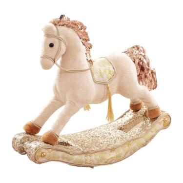 Imagem de Bothyi Estatueta de Cavalo de Pelúcia, Cavalo de Balanço em Espuma, Ornamento Artesanal, Escultura de Animal para Sala de Estar, Aniversário, Ano