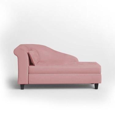 Imagem de Recamier Diva França 1,60m Suede Rose - Inova Decor