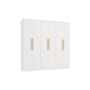 Imagem de Guarda-roupa 6 Portas 4 Gavetas Kappesberg Adapt Branco
