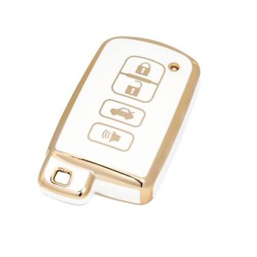 Imagem de Porta-chaves para Toyota Tundra Tocoma Sequoia 4Runner Highlander RAV4 Camry Corolla Avalon 4 botões