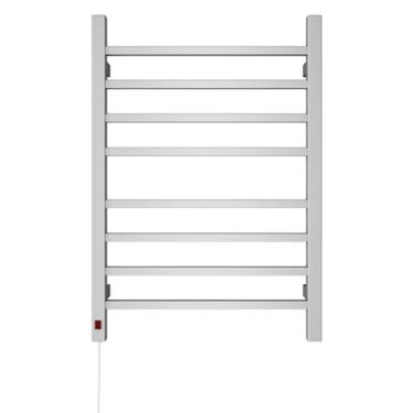 Imagem de Toalheiro Térmico Grande 2 Toalhas Quadratto Due Cinza 220v Esquerdo