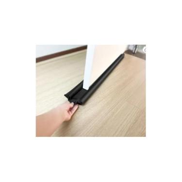 Imagem de Veda Porta em Tecido, Protetor de Porta Dupla Face, Algodão e Poliéster, 70cm, Lavável, Proteção Contra Insetos e Poeira