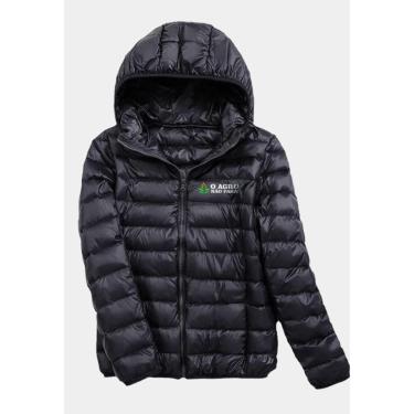 Imagem de Jaqueta Bobojaco O Agro Não Para Estampa Feminina Capuz Removível-Feminino