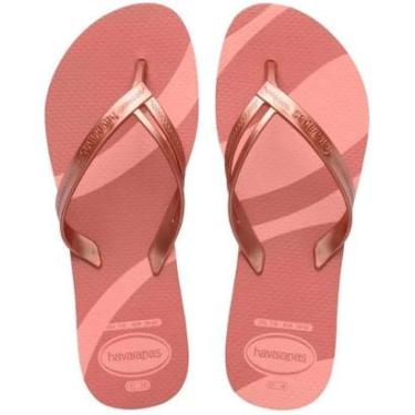 Imagem de Chinelo de Dedo Feminino Básico Havaianas Elegance Print-Unissex