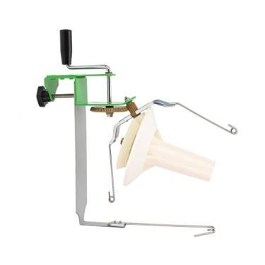 Imagem de Luqeeg Enrolador de Fio 2 Em 1, Fio para tricô, crochê, Acessórios de crochê Enrolador de lã Plástica de Aço Inoxidável Operado Manualmente para Diferentes Projetos de tricô