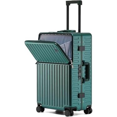 Imagem de Mala, bolsa de transporte, mala com porta USB para carregamento, roda giratória, travada, leve, ultraleve, pequena, rodízio duplo, viagem, viagem de negócios, (cor: D, tamanho: 50,8 cm), a (c 24 i