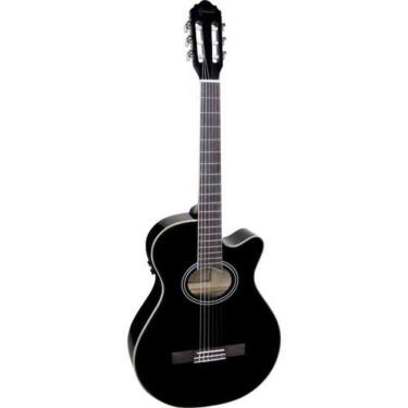 Imagem de Violão Giannini Gnf-1d Mini Jumbo Nylon Preto [f002]