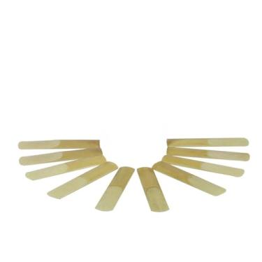 Imagem de Acessórios profissionais de saxofone 10 peças/caixa palhetas de saxofone saxofone tenor bb força 2,5 palhetas de saxofone acessórios profissionais de peças de instrumento de sopro de madeira (cor