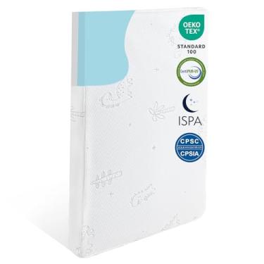 Imagem de Seaaimea Playand Pack Colchão Mini Cribe Matter Pad Impermeável Pack N Play Colchão para bebês e crianças pequenas, respirável, dupla face, espuma viscoelástica