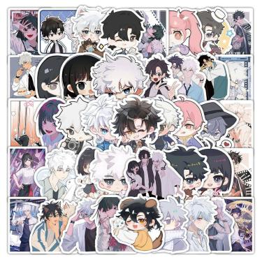 Imagem de Adesivos, 60 unidades/lote, vinil à prova d`água, anime para laptop e muito mais