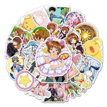Imagem de Adesivos Card Captors Sakura Anime PVC 50 unidades