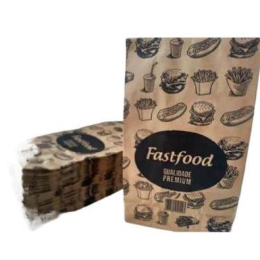 Imagem de Saco SOS delivery 5kg kraft resistente alta qualidade 100un - Dalpack 