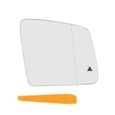 Imagem de MATERIG Vidro espelhado aquecido do lado do passageiro adequado para Mercedes Benz G550 W463 GLE350 W166 GLE GL450 X164 ML350 W166 GLS450 X166 GLS Class 2010-2019, com ponto cego