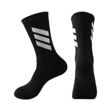 Imagem de Meias Esportivas De Basquete Elite Masculinas Versáteis Para Corrida M