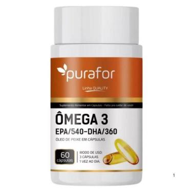 Imagem de Ômega 3 Ultraconcentrado 1350mg EPA DHA Óleo de Peixe Puro  60 Cápsula
