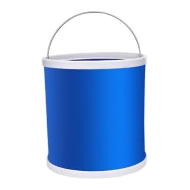 Imagem de Pegciuho Balde de água Dobrável em Tecido Oxford, Prático E com Alça, Ideal para Pesca, Caminhadas E Viagens, 9l