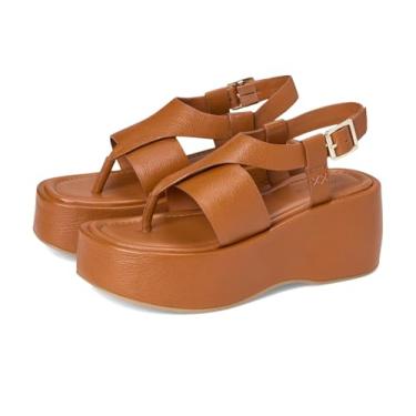 Imagem de Free People Sandálias femininas Holt Flatform, Conhaque, 36