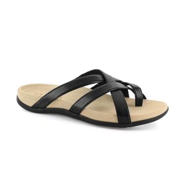 Imagem de Strive Lola - Sandália feminina com laço no dedo do pé, Preto, 41