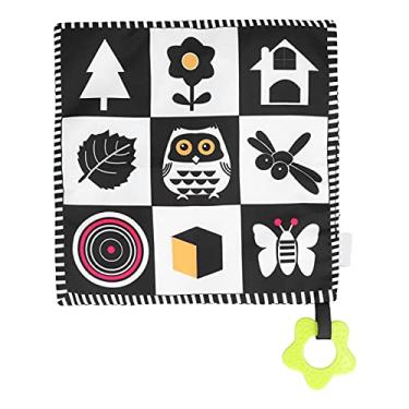 Imagem de CUOFYUNL Cobertor de segurança de pelúcia calmante para bebê Cobertor quadrado de animal com sino de mordedor para criança (Tipo 2)