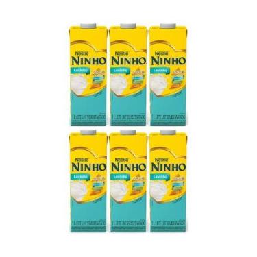 Imagem de Kit 6 Leite Ninho Semidesnatado Levinho 1L