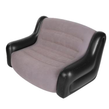 Imagem de Asixxsix Sofá Inflável, Sofá-cama 2 Em 1 Inflável Com PVC Flocado para Uso Interno e Externo, Cadeira de sofá de Ar Portátil de Inflação Rápida Com Suporte de Carga de 330,7 Lb para