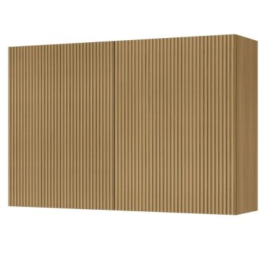 Imagem de Armário Aéreo De Cozinha 1,20m 2 Portas 100% Mdf Cléo Raissa Madeirado Nesher