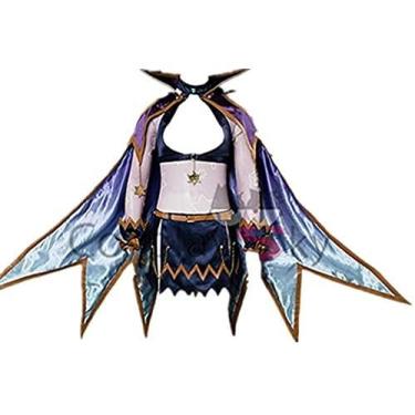 Imagem de Fantasia de cosplay infantil para meninas, festa de Natal, Halloween, cosplay e perucas, Feminino G, One Size