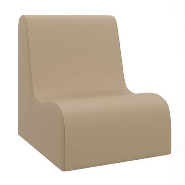 Imagem de Children's Factory Cadeira de contorno pequena, cadeiras infantis mistas e combinadas, sofás, otomanos e cubos de canto, cheia de espuma e resistente à água, assento flexível para sala de aula