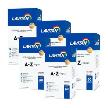 Imagem de Kit 5 Lavitan Suplemento Vitamínico 60 Comprimidos Revestidos A-z Unissex Cimed