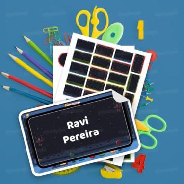 Imagem de Kit de Etiquetas Escolares Personalizadas Video Game 01 para material escolar infantil, identificação de cadernos, livros, lápis, lancheira e garrafinha