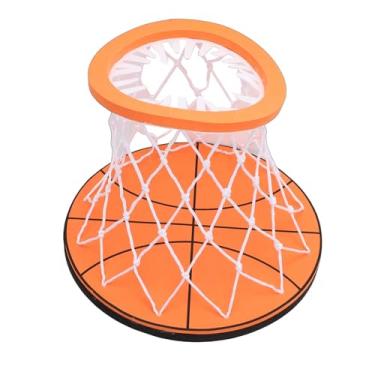 Imagem de Asixxsix Cesta de Basquete Interna Suspensa Com Bolas Macias, Design Pequeno Bifold Engraçado Autoadesivo para Montagem na Parede, Quarto Esportivo e Brinquedos de Natal