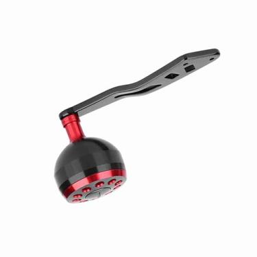 Imagem de Luqeeg Manípulo CNC para Carretel de Pesca, Construção de Metal Sólido para Carretéis A/D/S, Uso Conveniente para Pescadores, Preto + (#3)